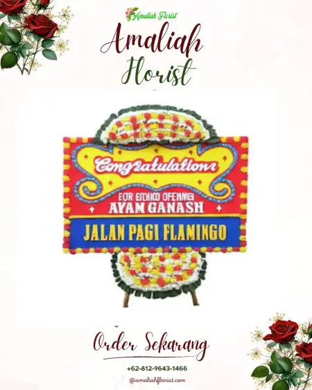 Sewa Papan Bunga Pelaga
